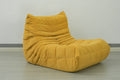 Floor Sofa Bean Bag Chair For Adults Fireside Bean Bag Lounger Memory Foam Chair For Home, Office, Apartment Or Gaming Venue Yellow Polyester Primary Living Space Firm Art Deco Armless Foam Polyester Blend