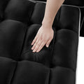 Convertible Sleeper Chair Sofa Bed Adjustable Pull Out Sleeper Chair Bed Multi Pockets Folding Sofa Bed For Living Room Bedroom Small Space,3 In 1 Sofa Bed, Black Black Velvet 1 Seat