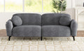 83.9''Upholstered Sofa For Living Room, Bedroom, And Apartments Grey Polyester 2 Seat