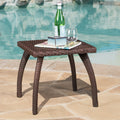 Honolulu Brown Side Table Brown Rattan