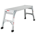 Work Platform Aluminum Portable Bench Folding Ladder Ansi Capacity 225 Lbs 40