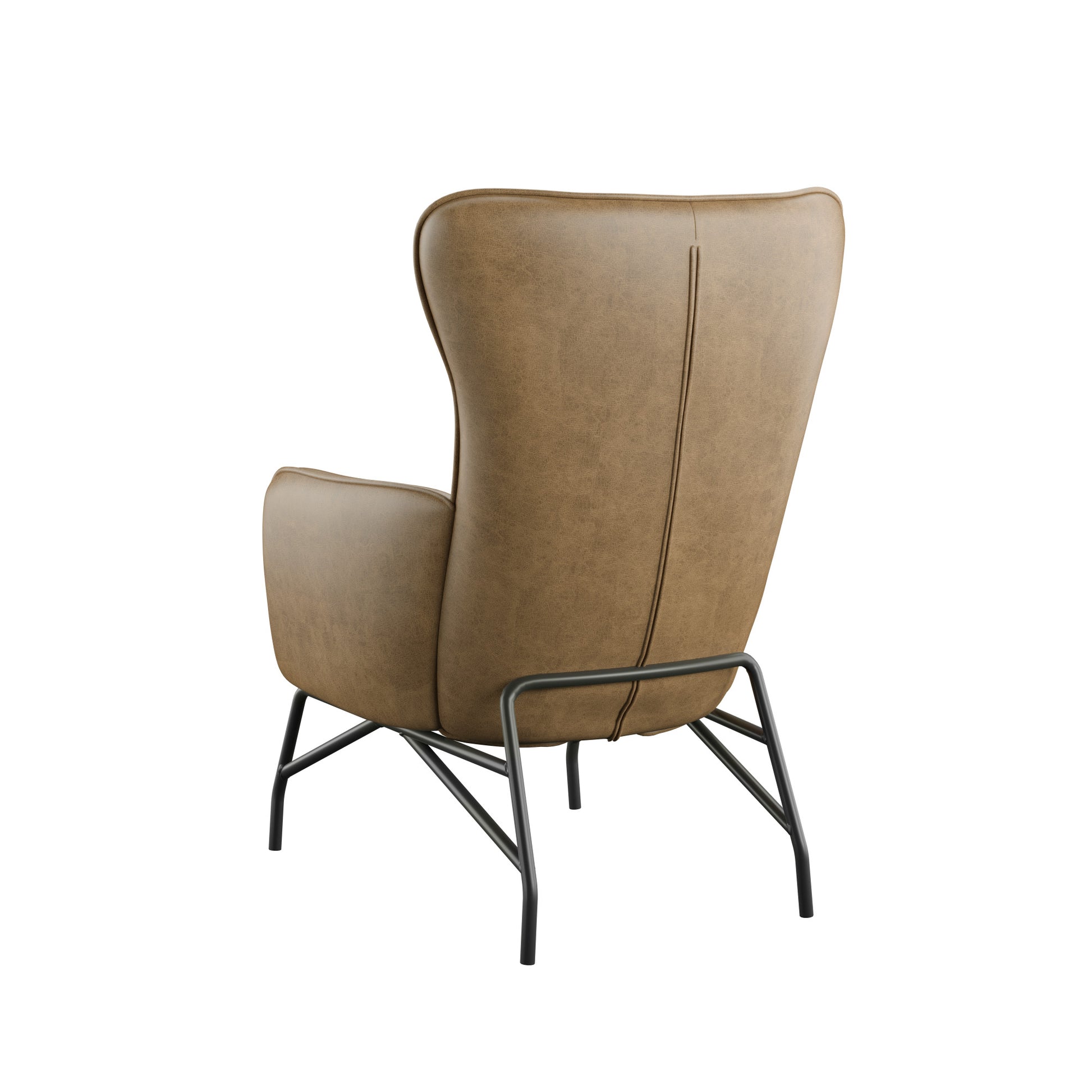 Graham Brown Accent Chair Brown Foam Engineered Wood