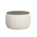 Revel White Storage Ottoman White Foam Engineered Wood