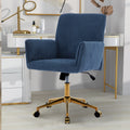 Ts Office Chair Blue Corduroy