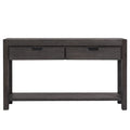 Console Table Entryway Table For Hallway Living Room With 2 Drawers And 1 Shelf Antique Brown Mdf