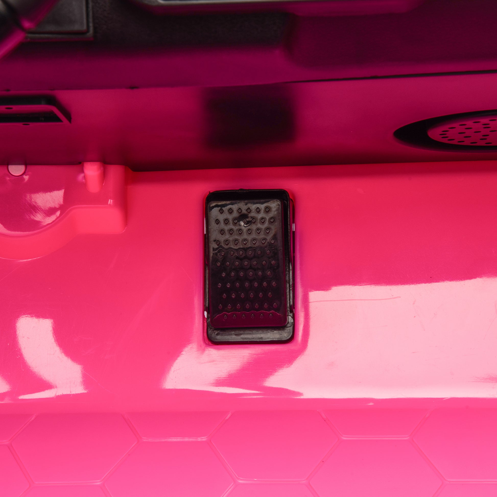 24V Two Seater Kids Ride On Truck Car W Parents Control,200W*2,Seat Width 20.28In,Four Wheel Suspension,Led Lights,Music,Mp3,Bluetooth,Two Independent Seat Belts,Suitable For Off Road For Kids Aged 3 Pink 100 149 Lbs Polypropylene