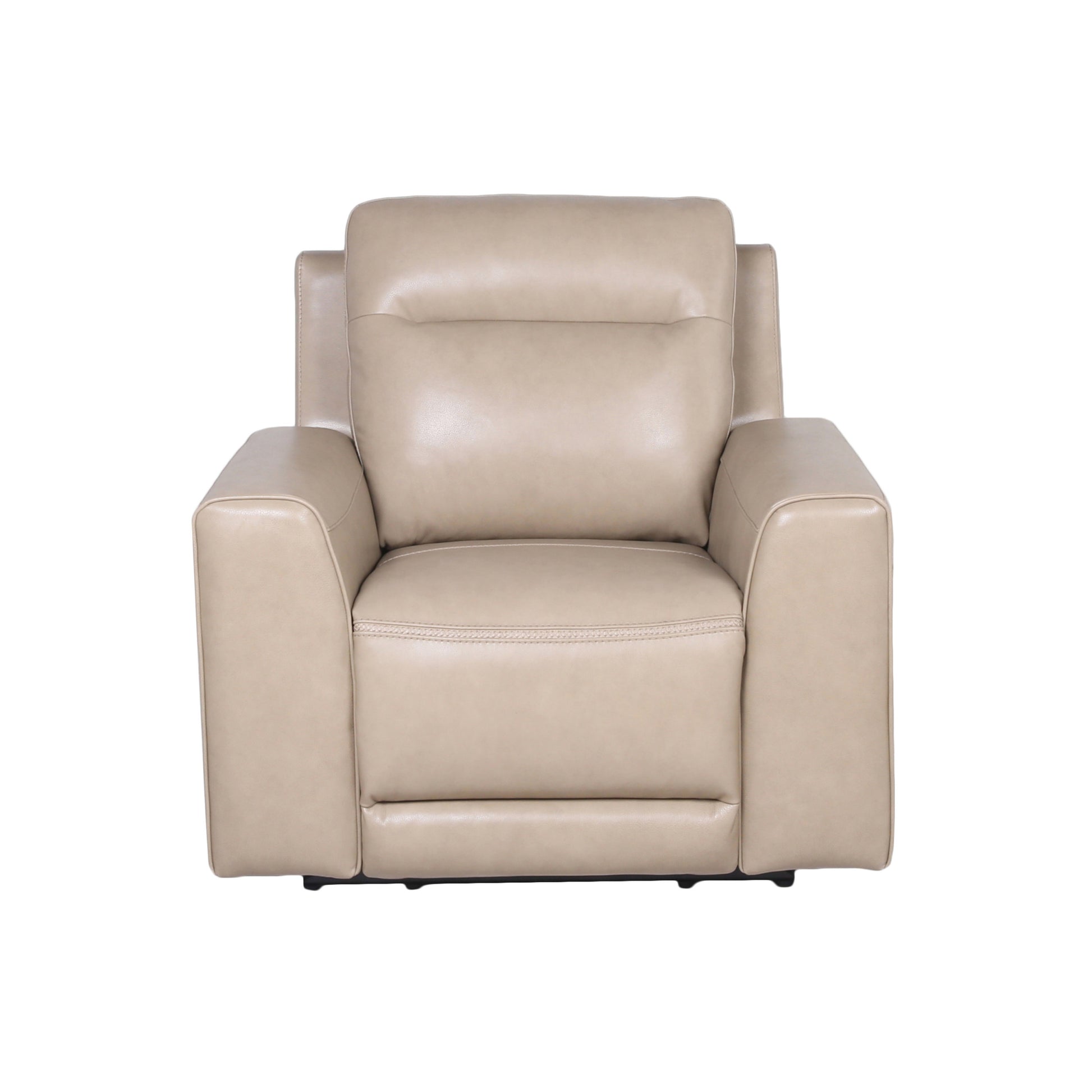 Doncella 3 Piece Power Reclining Living Room Set Beige Beige Wood