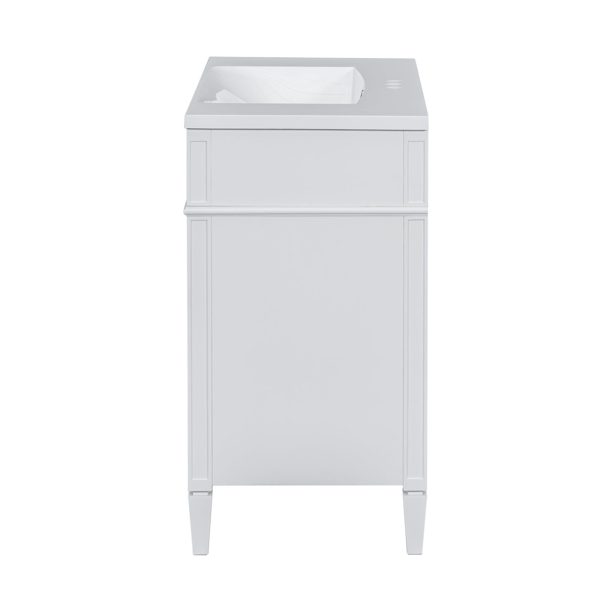 36'' Bathroom Vanity With Medicine Cabinet, Royal Blue Mirror Cabinet, Modern Bathroom Storage Cabinet With 2 Soft Closing Doors And 4 Drawers, Single Sink Bathroom Vanity 4 White 2 5 Bathroom Wall
