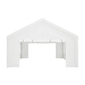16X32Ft Party Tent Heavy Duty, Large Wedding Event Shelters With 3 Storage Bags & Removable Sidewalls, Outdoor Canopy Gazebo Commercial Tents For Parties Carport Camping Garden Patio White Metal