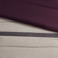 7 Pc Pieced Faux Suede Comforter Set Purple Queen Queen Purple Polyester