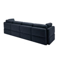 Fabric Modern Modular Sofa Couch With Storage Seats Modular Sectional Sofa 4 Seater Modular Couch For Living Room Blue Blue Polyester 4 Seat