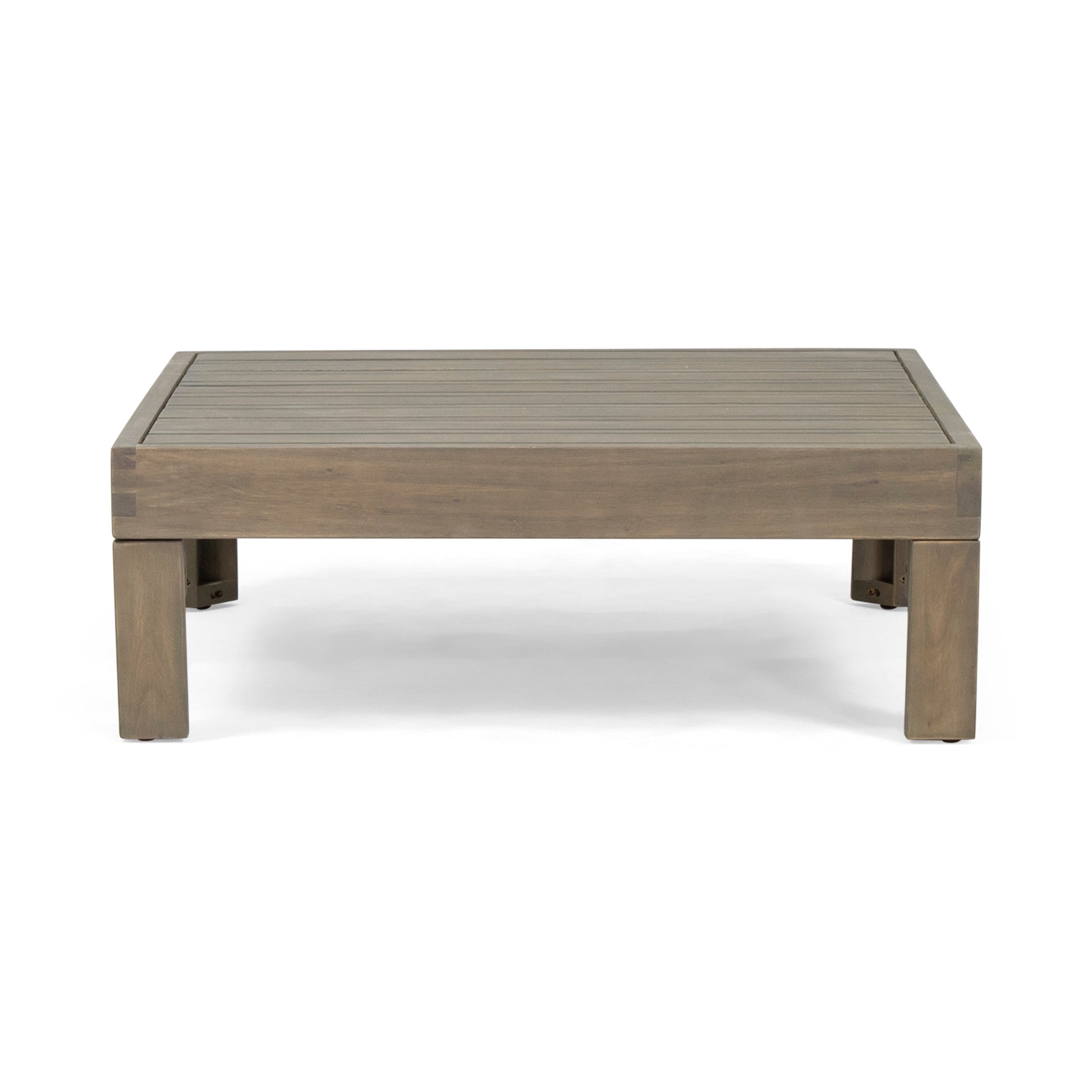 Oana 3 Pieceseat Set With Coffee Table, White White Acacia Wood