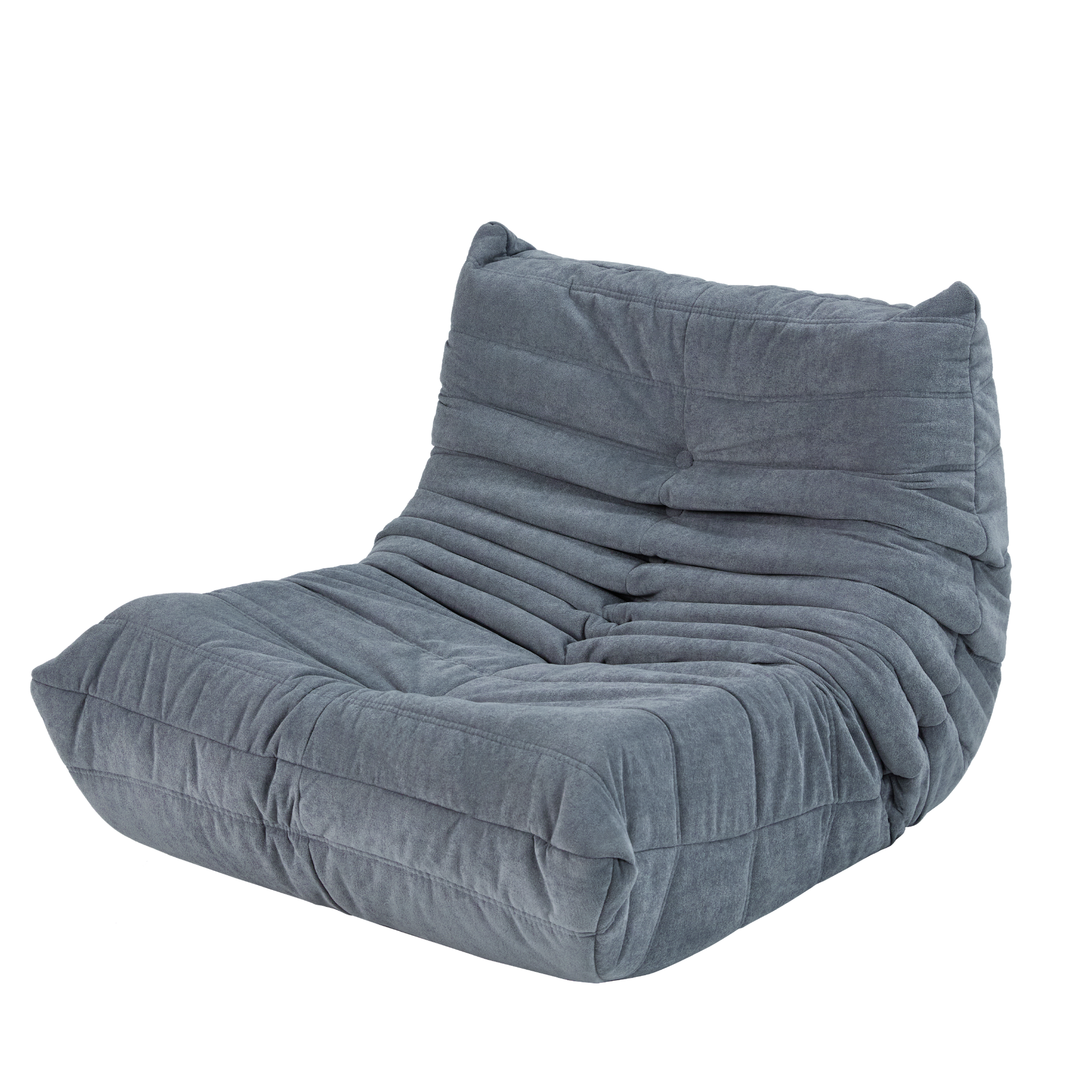 Floor Sofa Bean Bag Chair For Adults Fireside Bean Bag Lounger Memory Foam Chair For Home, Office, Apartment Or Gaming Venue Plain Grey Polyester Primary Living Space Firm Art Deco Armless Foam Polyester Blend