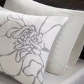 Printed Cotton Sateen Comforter Set Grey Peach Cal King California King Grey Peach Polyester