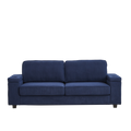86.5 Inch Sofa Couch Deep Seat Sofa With Two Storage Spaces, T Pyce Charging Portsusb Charging Ports & 2 Cup ,Corduroy 3 Seater Couch, Modern Sofas For Living Room Blue Foam Corduroy 3 Seat
