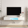 Floating Tv Stand Wall Mounted With 20 Color Leds,63
