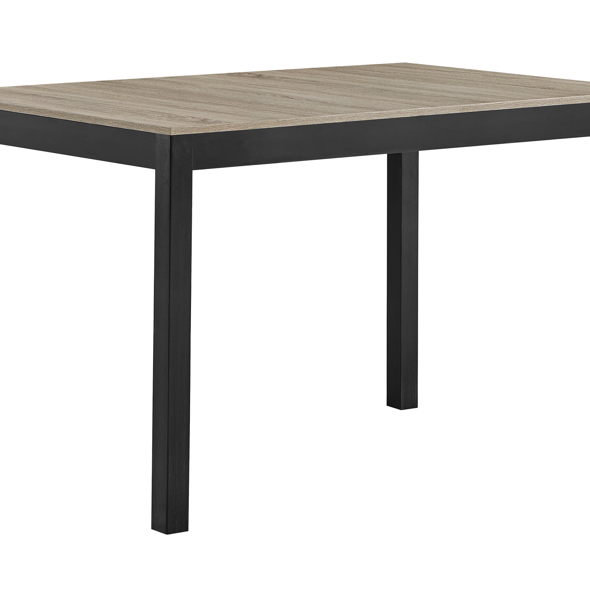 1Pc Contemporary Rectangular Two Toned Finish Dining Table Rustic Brown Black Finish Dining Room Wooden Furniture Black,Brown Seats 8 Dining Room Contemporary,Farmhouse,Transitional Rectangular Wood