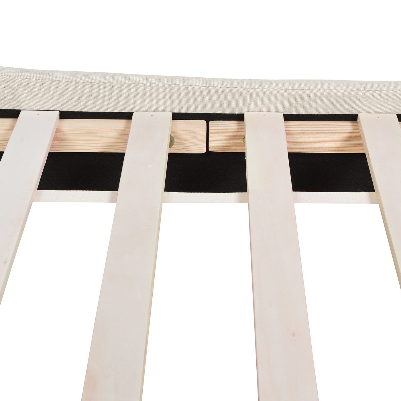 Aspen Vertical Tufted Headboard Platform Bed Set, King, Light Beige Linen Box Spring Not Required King Beige Wood Foam Linen Linen