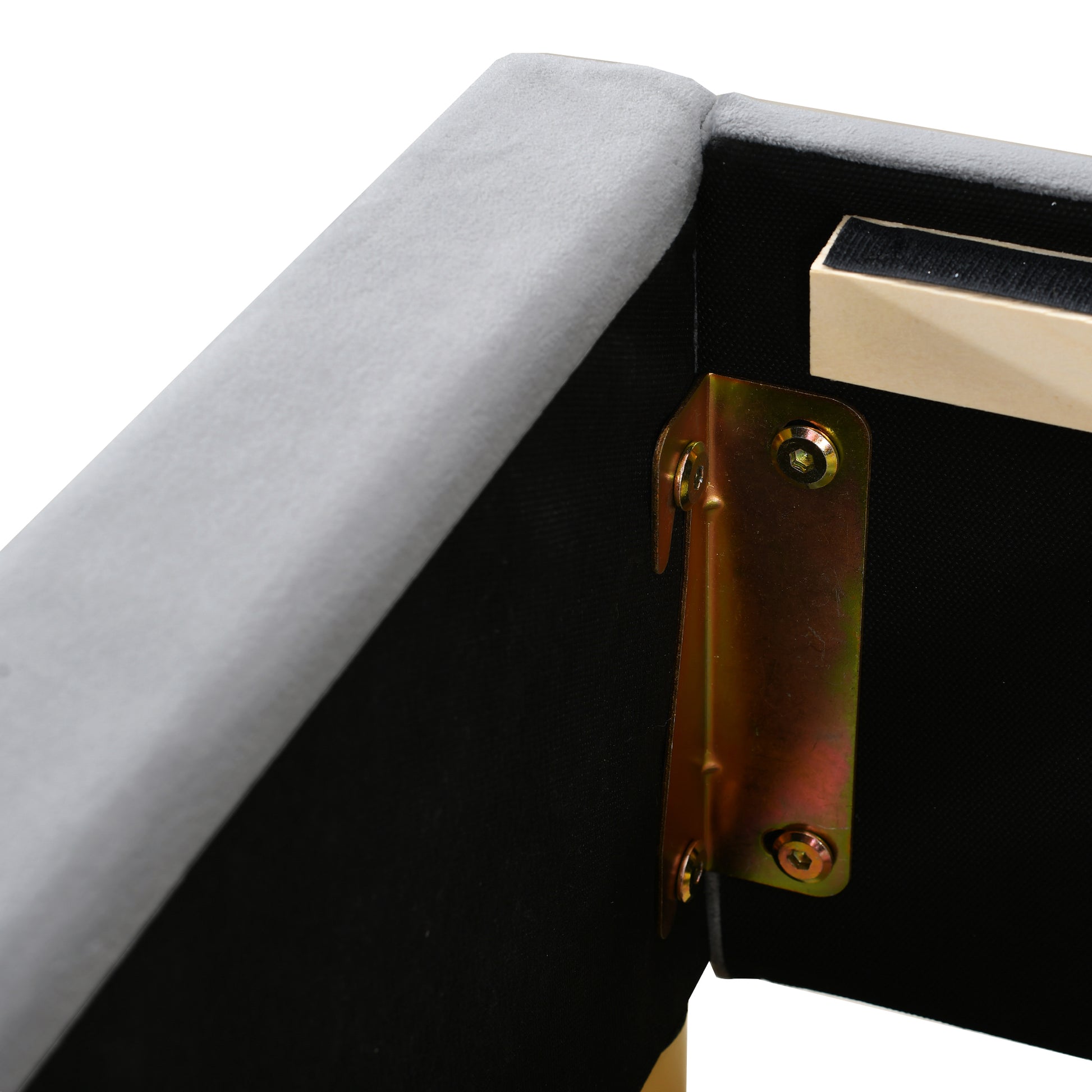 Full Size Upholstered Platform Bed With Two Outlets And Usb Charging Ports On Both Sides, Two Bedside Pillows, Storage Shelf, Velvet,Gray Full Gray Mdf Lvl