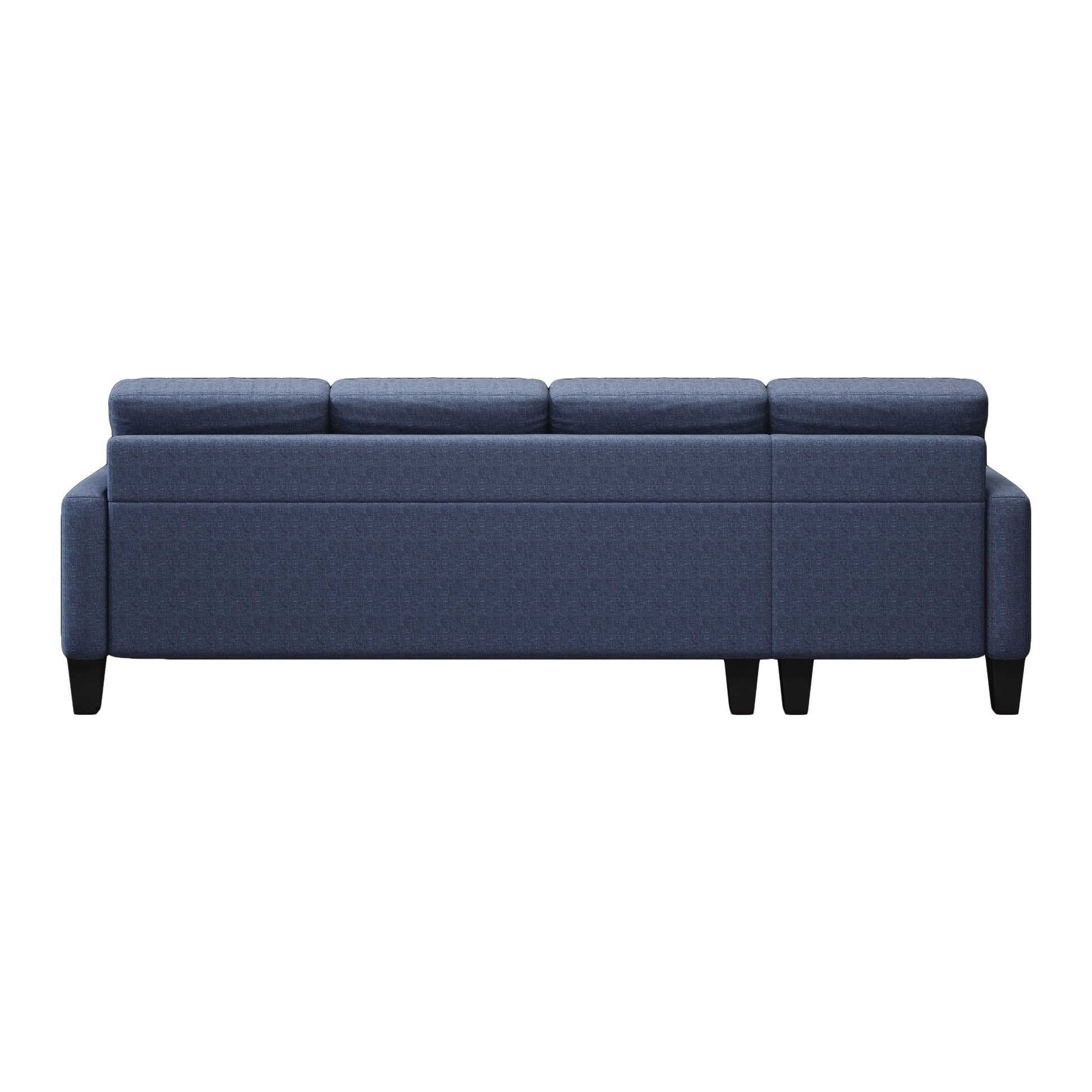 U Shaped Sofa Coch 4 Seat Sofa With Chaise Polyester Fabric For Living Room Apartment Office Blue Blue Primary Living Space Soft Eucalyptus Foam Linen 4 Seat