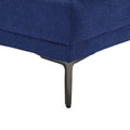 United Linen Sofaaccent Sofa Seat Sofa With Metal Feet Blue Linen 3 Seat