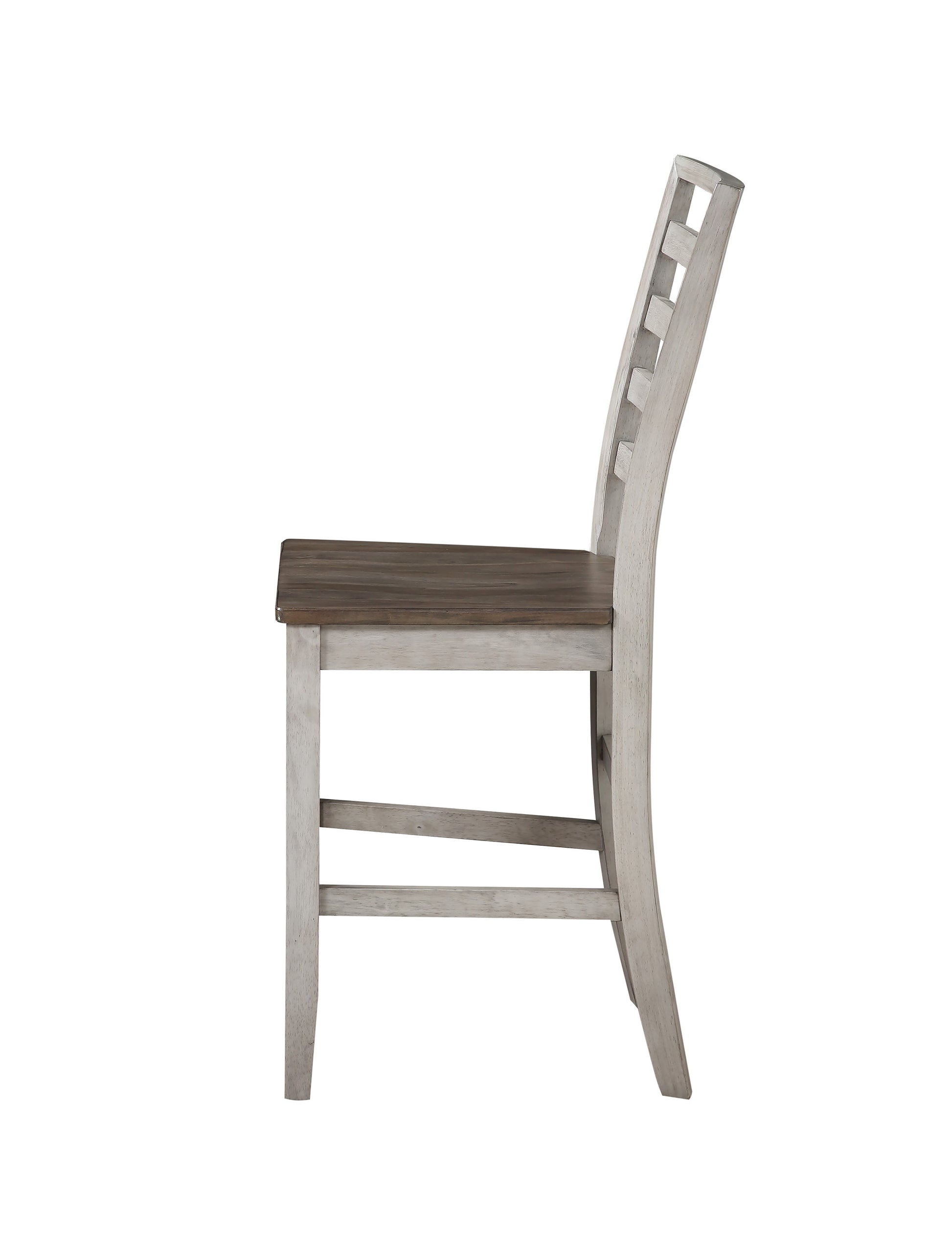 Abacus 5 Piece Dining Set With Drop Leaf Counter Height Table Smoke Grey Smoke Grey Wood