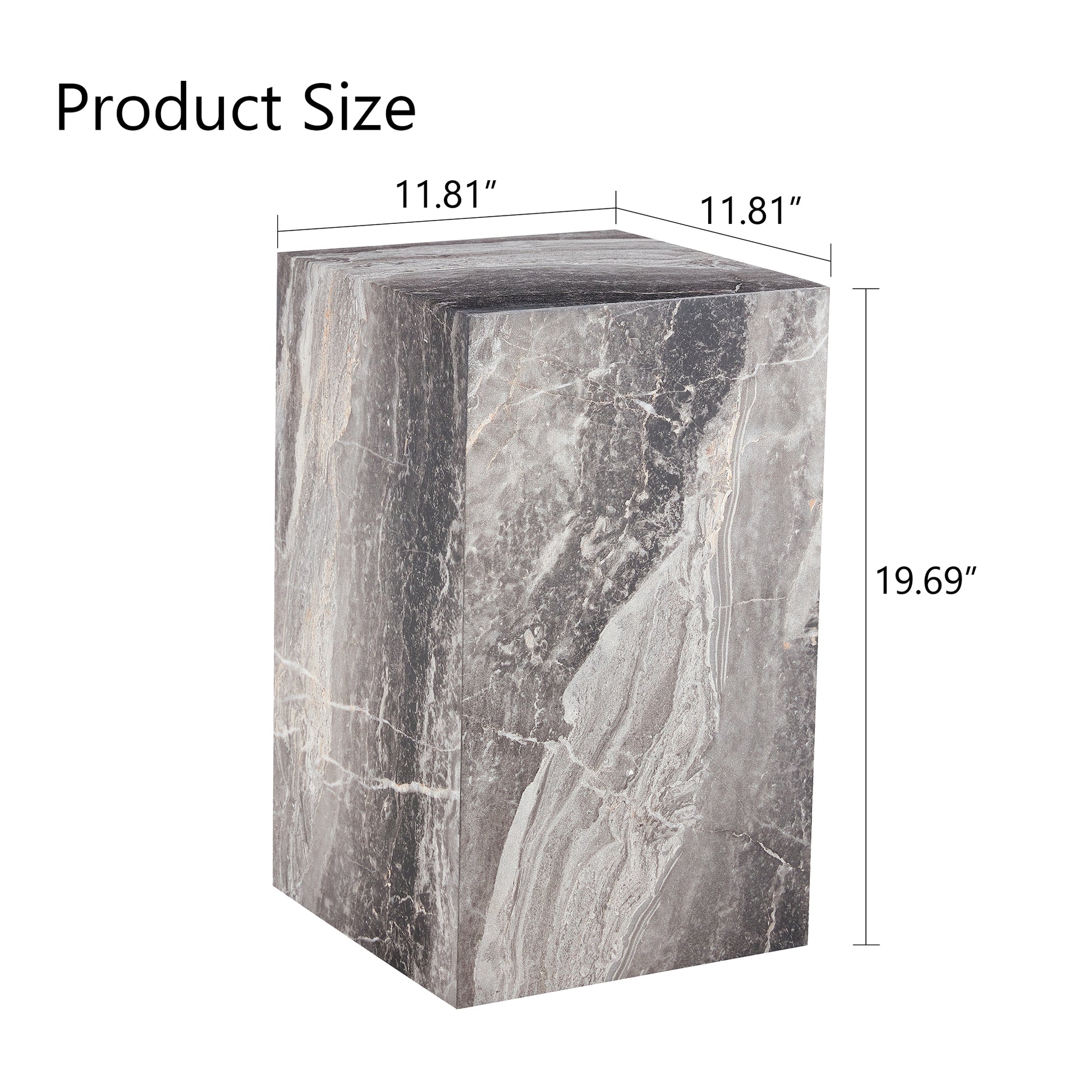 Elevate Your Living Space With This Modern Mdf Coffee Table, Which Showcases Gray Textured Patterns. It Is Characterized By Stylish Design. Grey Mdf