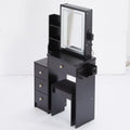 Small Size Left Bedside Cabinet Vanity Table Cushioned Stool, 2 Ac 2 Usb Power Station, Hair Dryer Bracket, Extra Large Touch Control Sliding Led Mirror, Tri Color Switching, Epa,Gcc,Ul Certificate