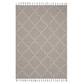 4X6 Ivory Trellis Indoor Outdoor Area Rug Ivory Polypropylene