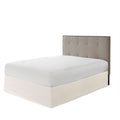 Wrap Around Adjustable Bedskirt Ivory One Size Ivory Microfiber