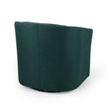 Swivel Chair Green Fabric