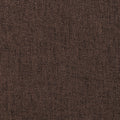 Dining Chair Dark Brown Wood Fabric