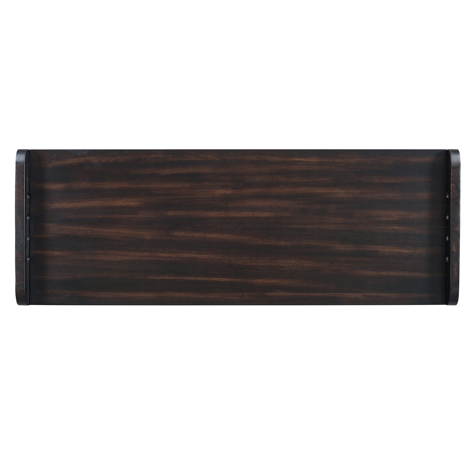 Rustic Storage Bench With 2 Drawers, Hidden Storage Space, And 3 False Drawers At The Top, Shoe Bench For Living Room, Entryway Espresso Espresso Mdf Acacia