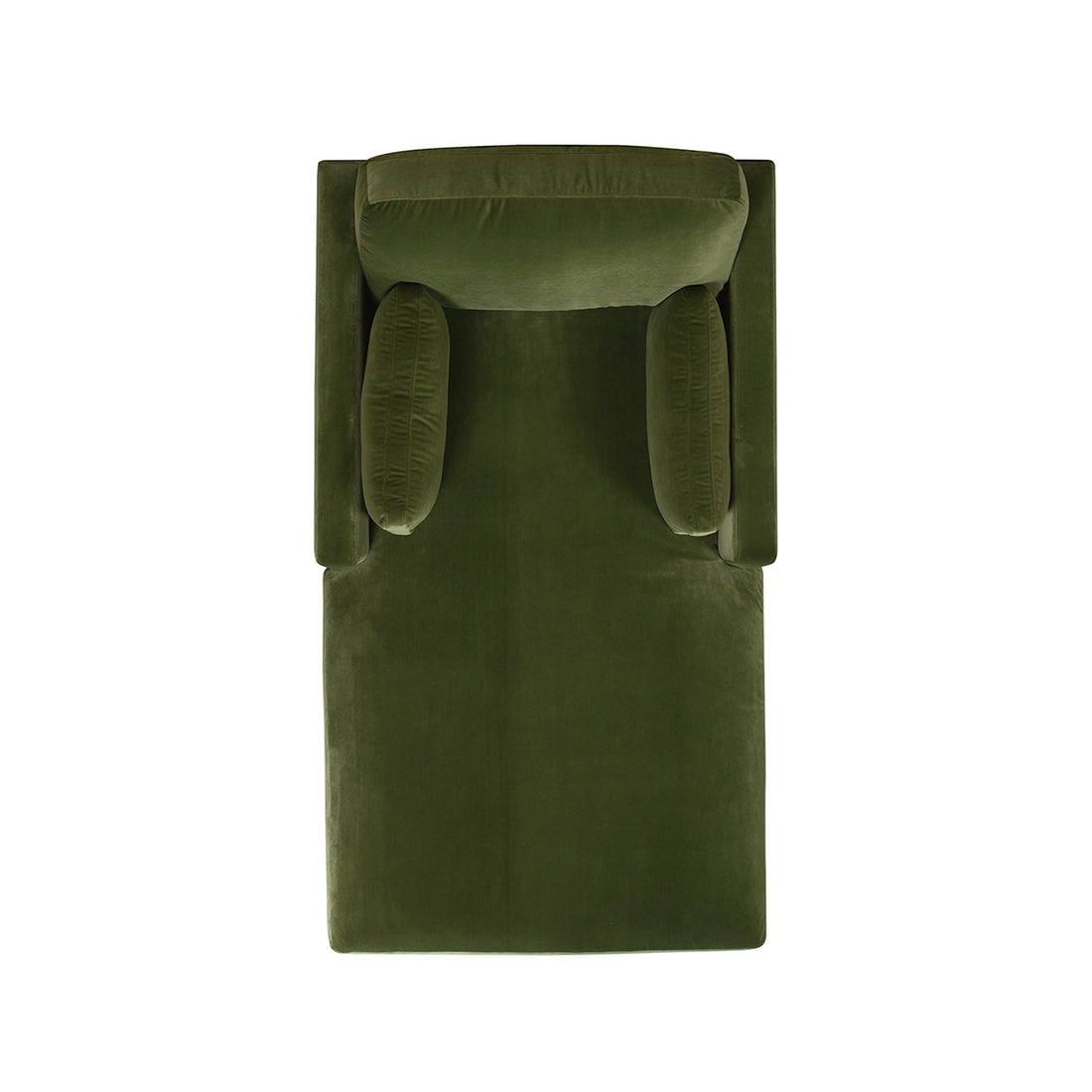 Knox 65" Modern Farmhouse Chaise Lounge Chair, Olive Green Performance Velvet Olive Green Foam Velvet