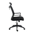 Techni Mobili Ergonomic Office Chair With Lumbar Support And Adjustable Headrest Black Office Spot Clean Modern Office Chairs Adjustable Height Fabric Plastic