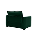 Luxurious And Sophisticated Sofa Set With Soft Cushions And Pillows, Home For Living Rooms And Clubs As Well As Home Theaters, Consisting Of Two Single Sofas And A 3 Seater Sofas In Green Corduroy Fab Green Corduroy 5 Seat