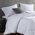 Oversized Down Alternative Comforter White King Cal King White Nylon