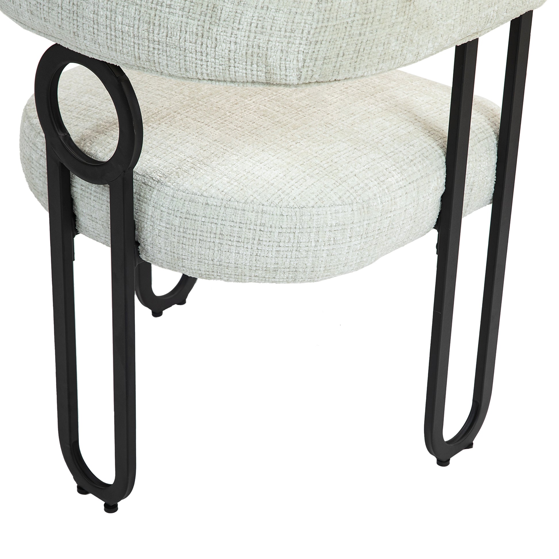 Coolmore Contemporary Designed Chenille Fabric Upholstered Accent Dining Chair Barrel Side Chairs Kitchen Armchair For Living Room Set Of 2 Beige Chenille Beige Dining Room Foam Chenille