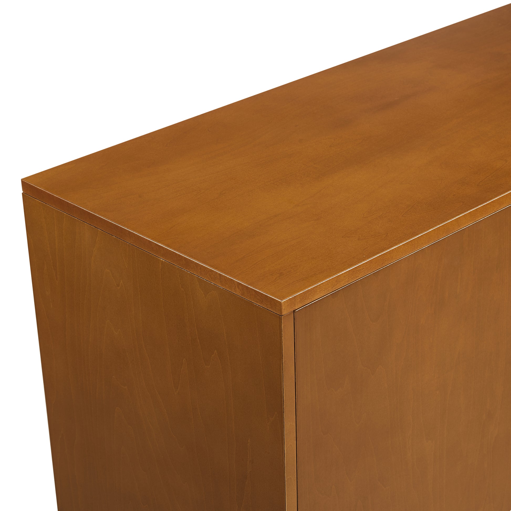 Mid Century Modern Minimalist 2 Door Sideboard Acorn Brown Mdf