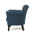 Club Chair Navy Blue Fabric