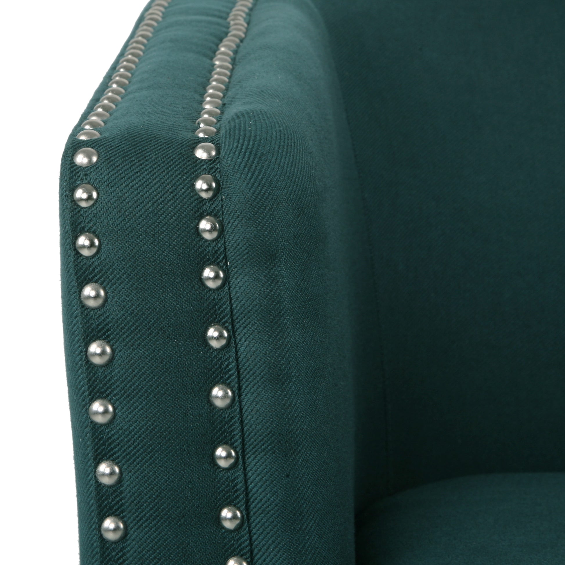 Swivel Chair Green Fabric