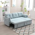 United We Win Furniture, Modular L Shaped Sofa, Modular Long Sofa With Reversible Chaise Lounge, Sofa Bed, Sleeper Sofa, Modular Sofa Combination With Storage Seats. Mint Green Chenille 3 Seat