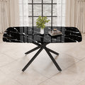 Large Modern Minimalist Rectangular Dining Table With 0.39 