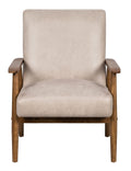 25.38'' Wide Classic Mid Century Modern Arm Chair, Light Camel Light Camel Microfiber
