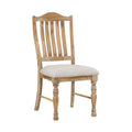 Traditional Dining Set 7Pc Extendable Table And 6 Side Chairs Wheat Finish Wooden Dining Kitchen Furniture Wood Wood Wheat Seats 6 Wood Dining Room Removable Leaf Extendable Trestle Rectangular