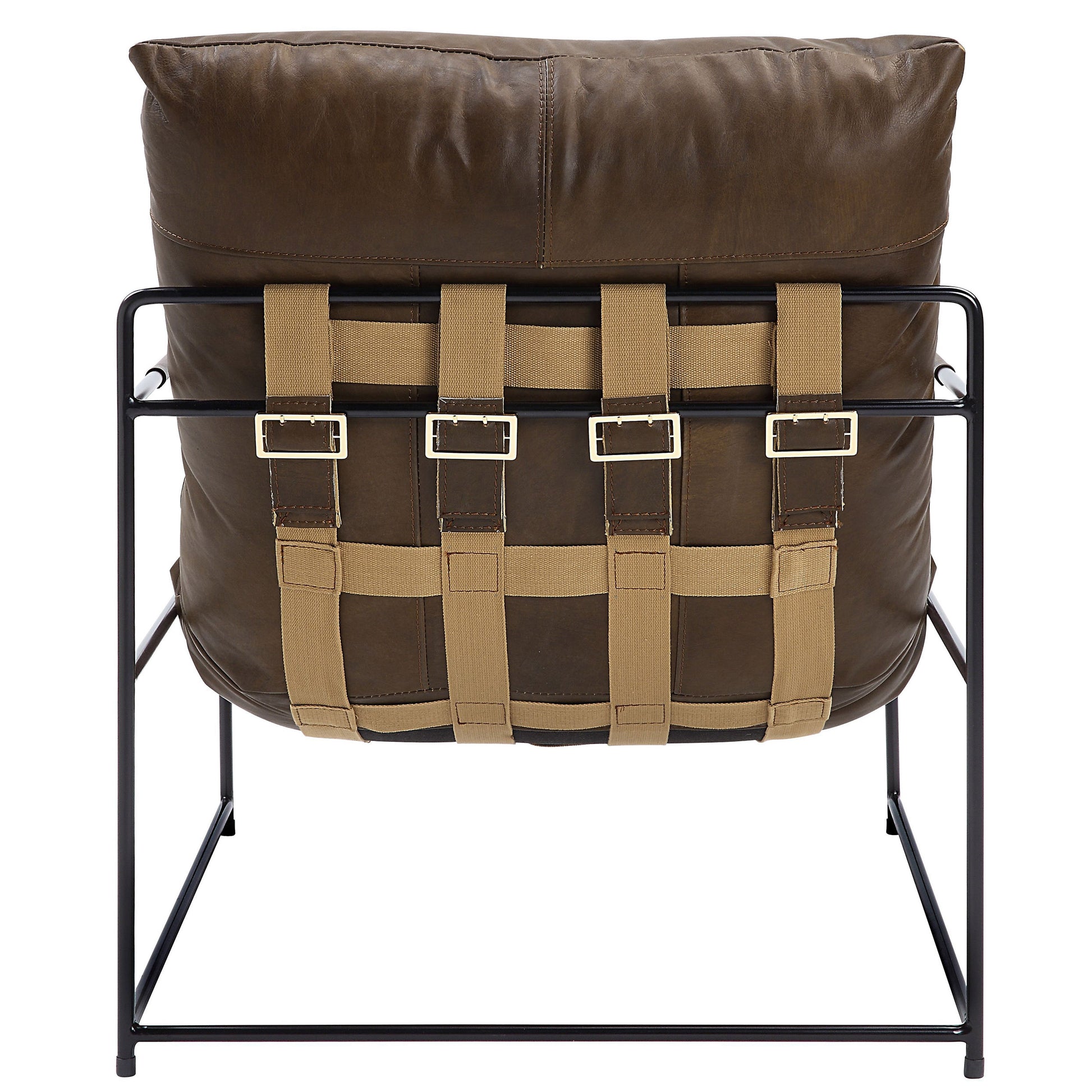 Saturn Accent Chair With Loose Cushions Brown Primary Living Space Leather