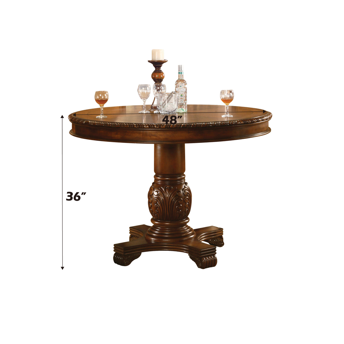Chateau De Ville Counter Height Table, Cherry 04082A Cherry Wood