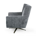 Swivel Chair Grey Fabric