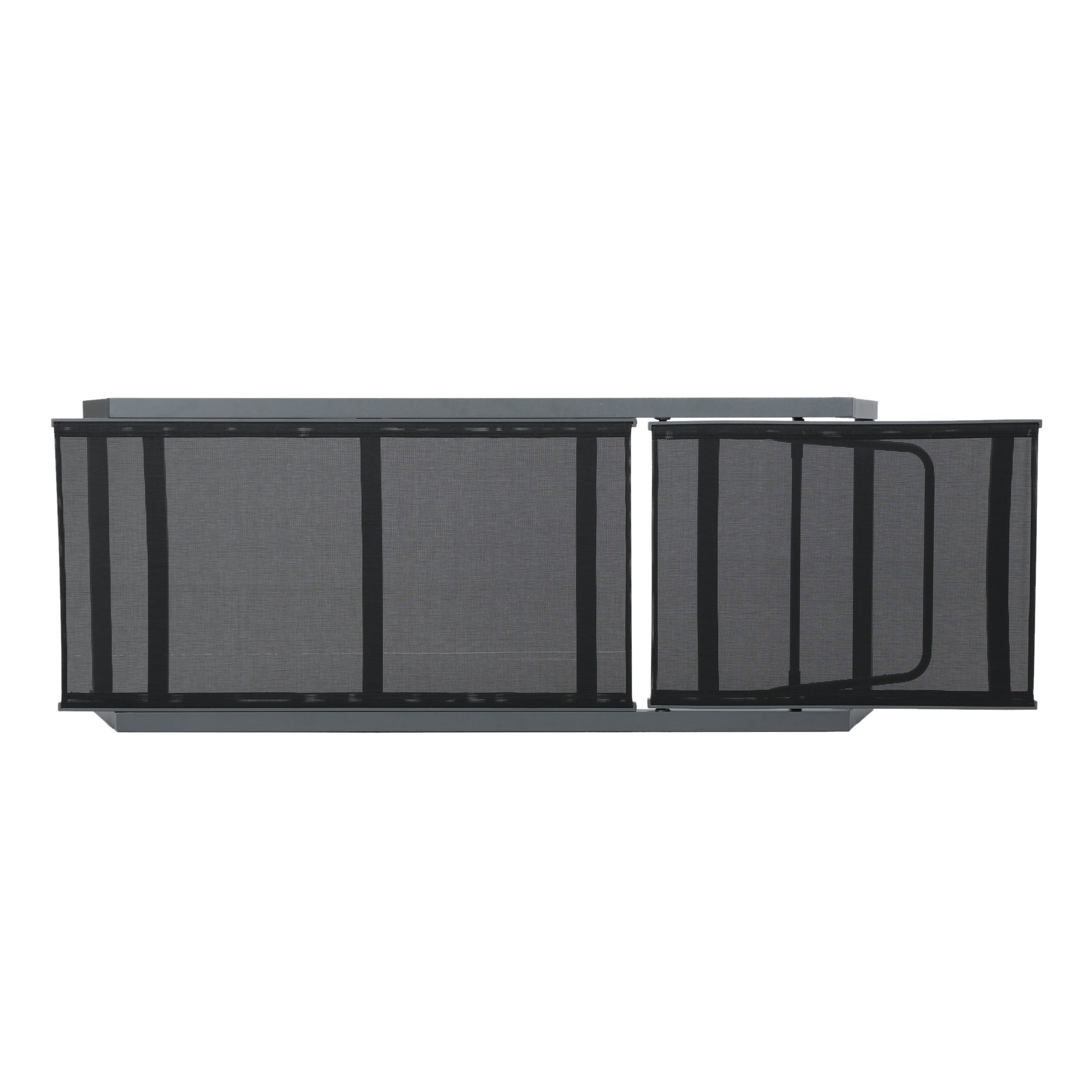 Myers Chaise Lounge Mp2 Black Grey Rattan Metal