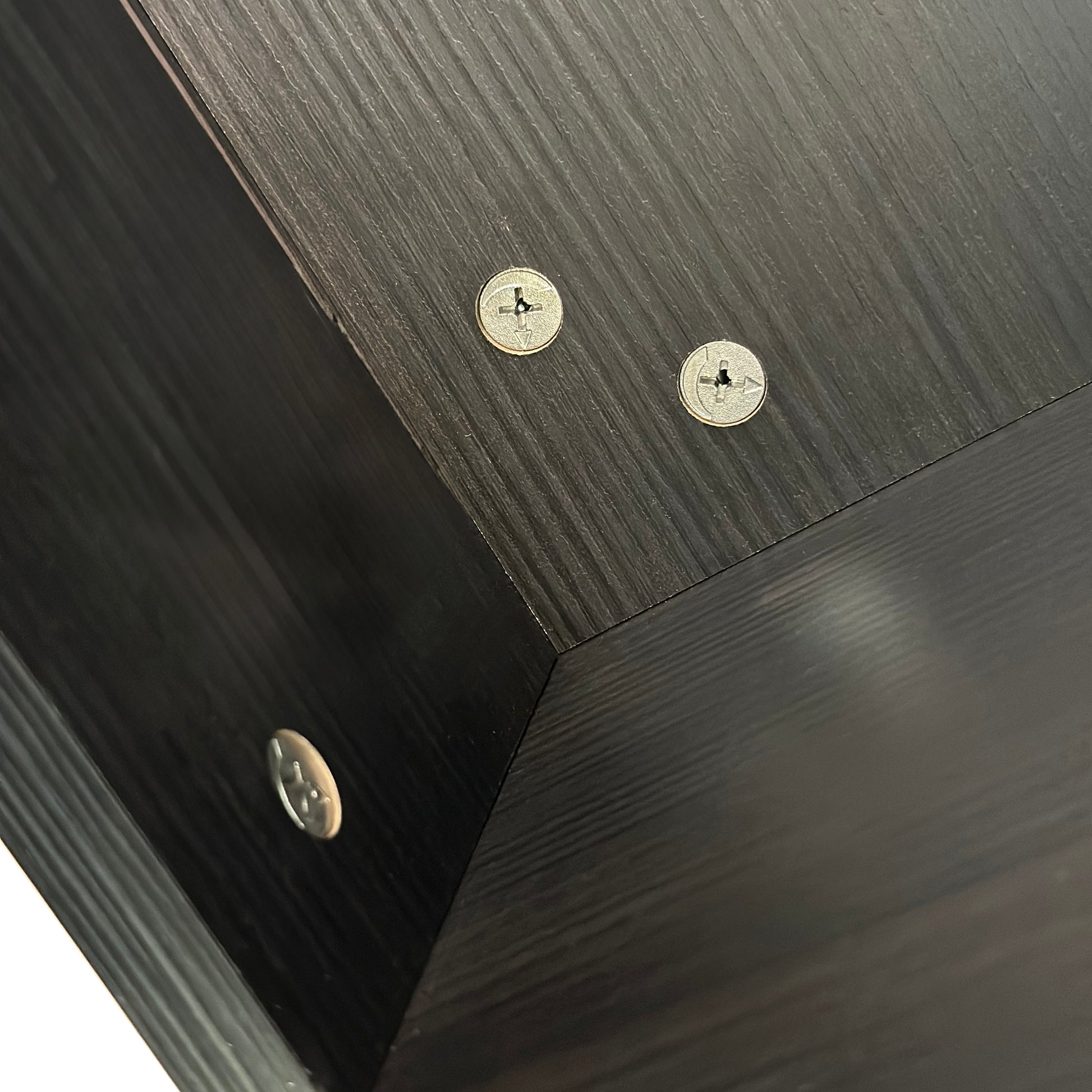 47.24'' Hexagonal Coffee Table Side Table Nightstand Burmese Sumac 2Pcs Black Brown Mdf